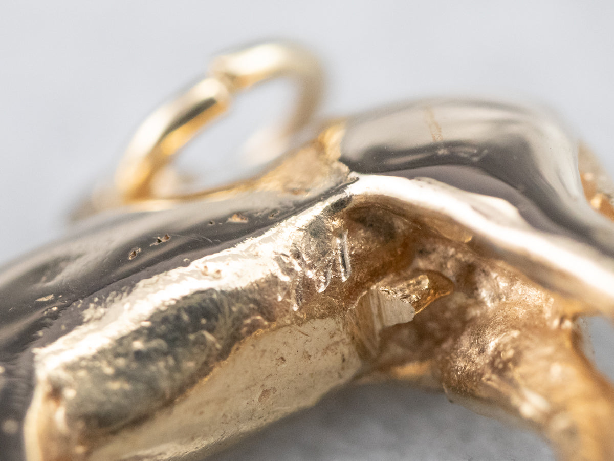 Vintage Gold Horse Charm