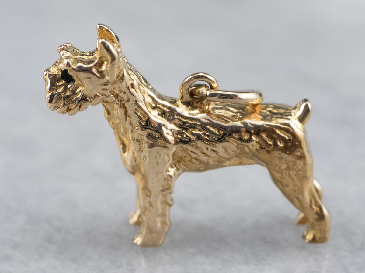 Enamel and Gold Scottish Terrier Charm