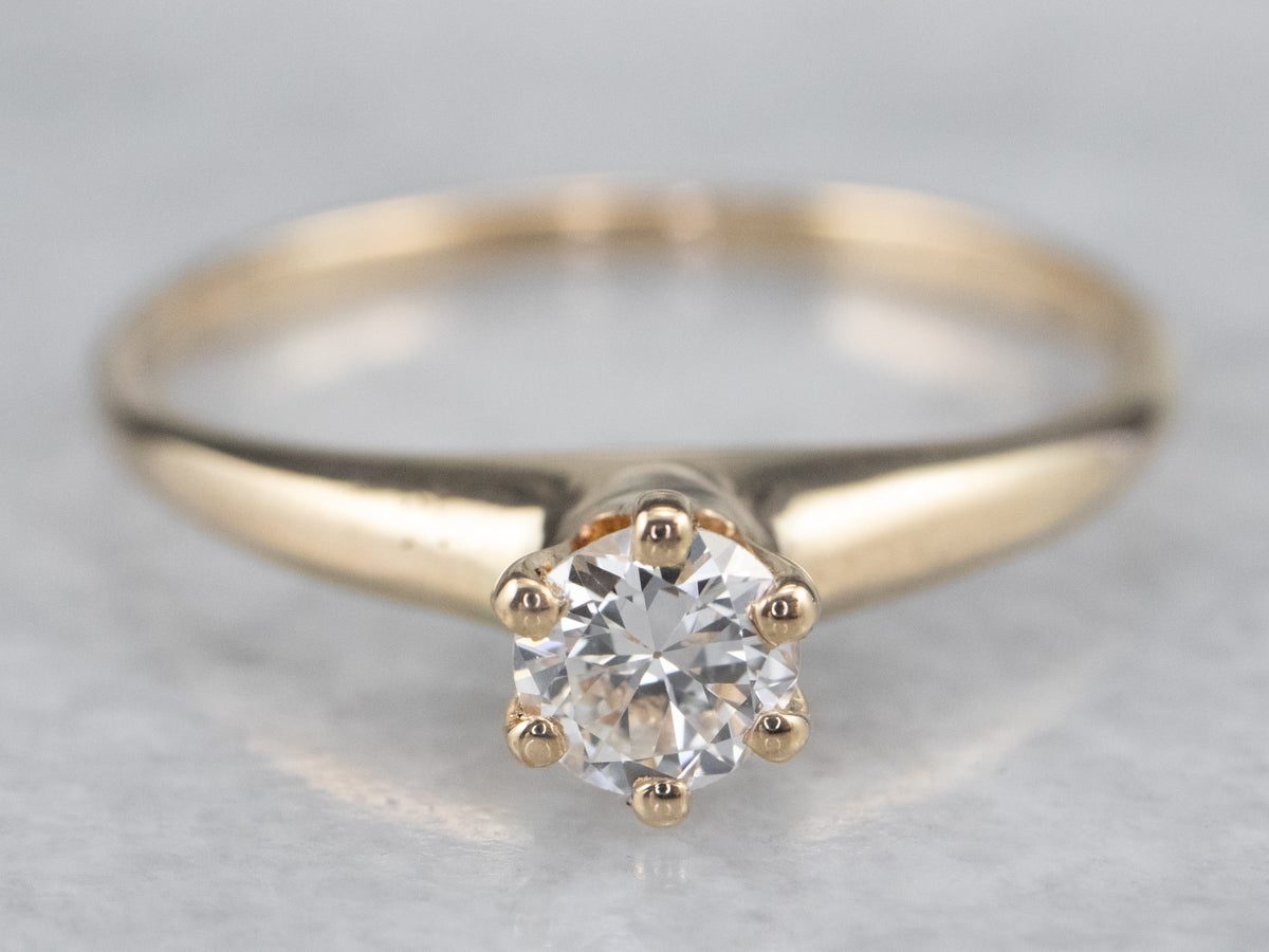 Classic Diamond Solitaire Engagement Ring