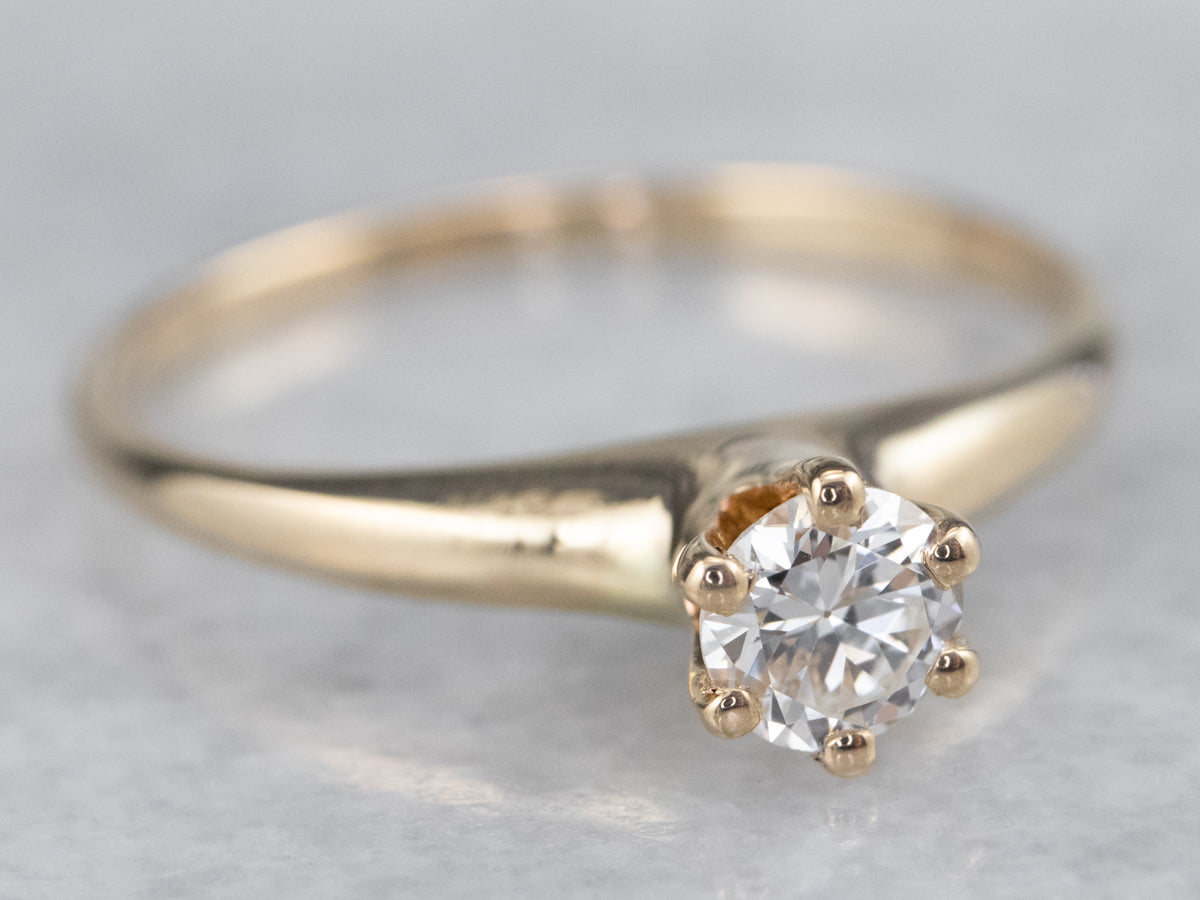 Classic Diamond Solitaire Engagement Ring