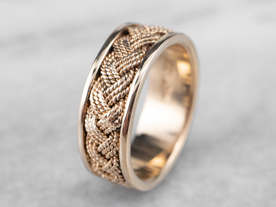 Vintage Gold Braided Band
