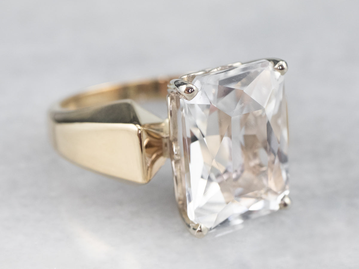 Clear Quartz Cocktail Ring