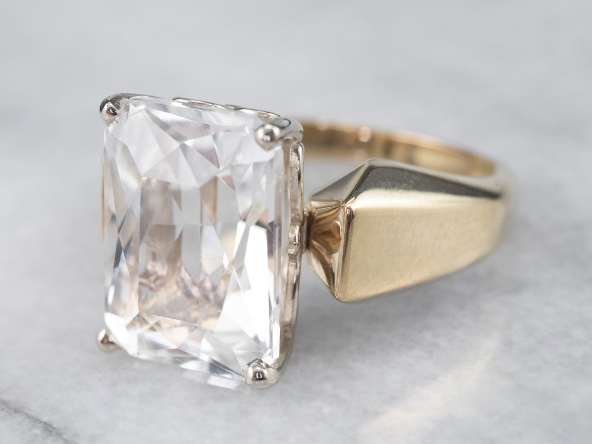 Clear Quartz Cocktail Ring