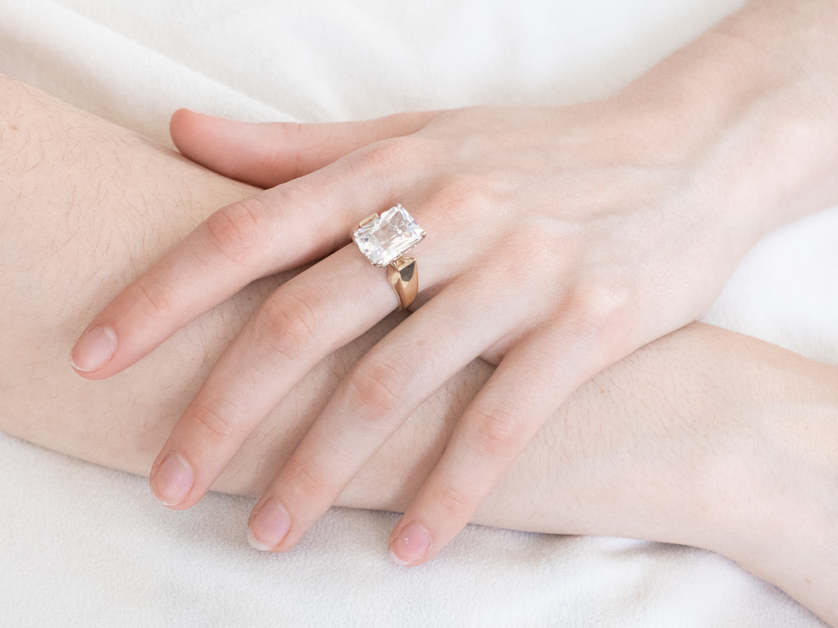 Clear Quartz Cocktail Ring