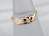 Sweet Victorian Diamond Belcher Engagement Ring