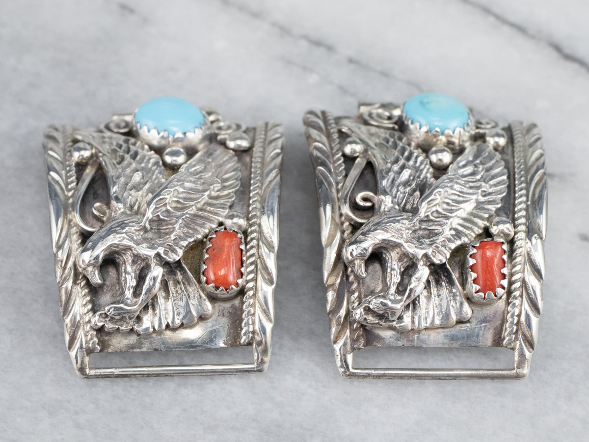 South West Style Turquoise and Coral Watch Tips