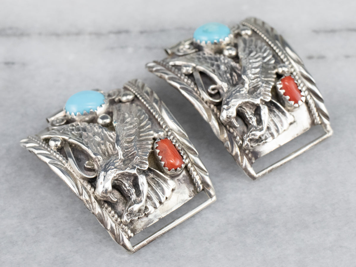 South West Style Turquoise and Coral Watch Tips