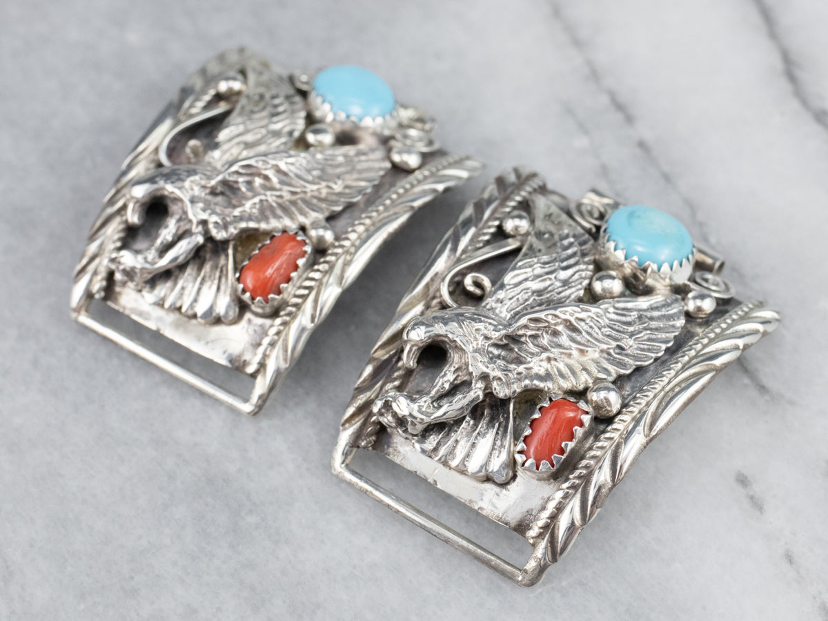 South West Style Turquoise and Coral Watch Tips