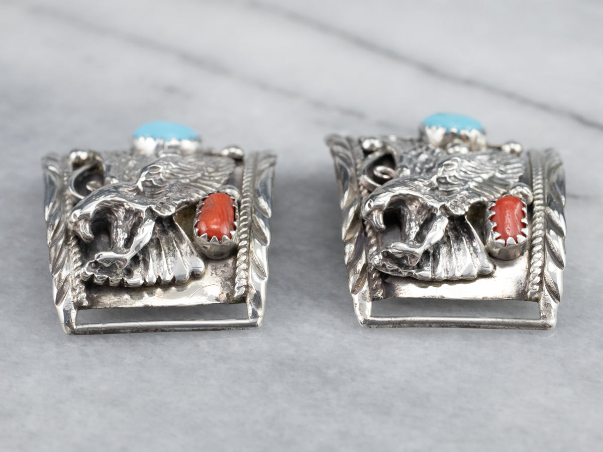 South West Style Turquoise and Coral Watch Tips