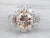 Stunning Platinum and Gold Rose Diamond Engagement Ring