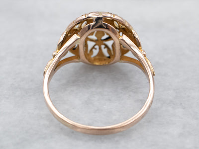 Gold Filigree Mandala Ring
