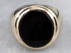 Men's Vintage Onyx and Gold Ring