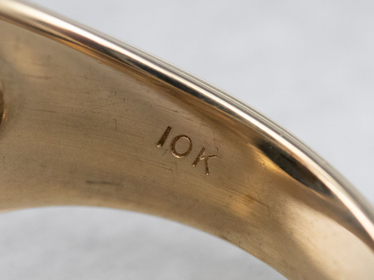 Men's Vintage Onyx and Gold Ring