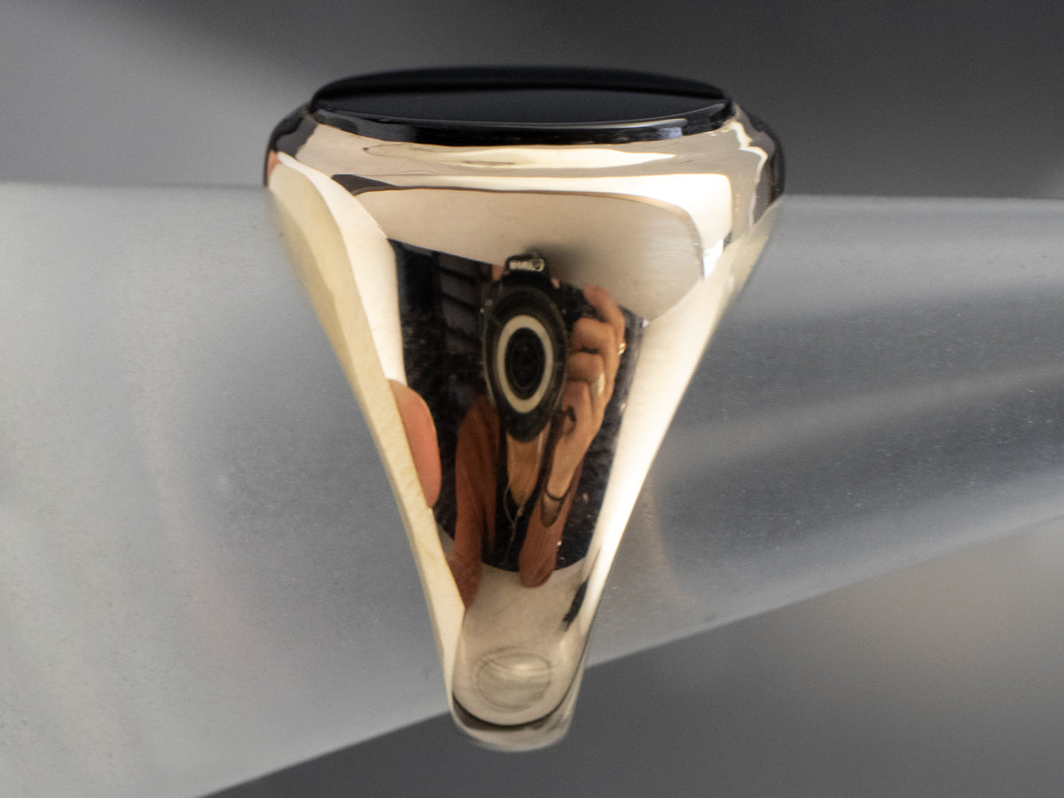 Men's Vintage Onyx and Gold Ring