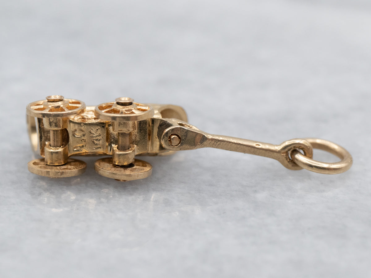 Westward HO! Vintage Covered Wagon Charm