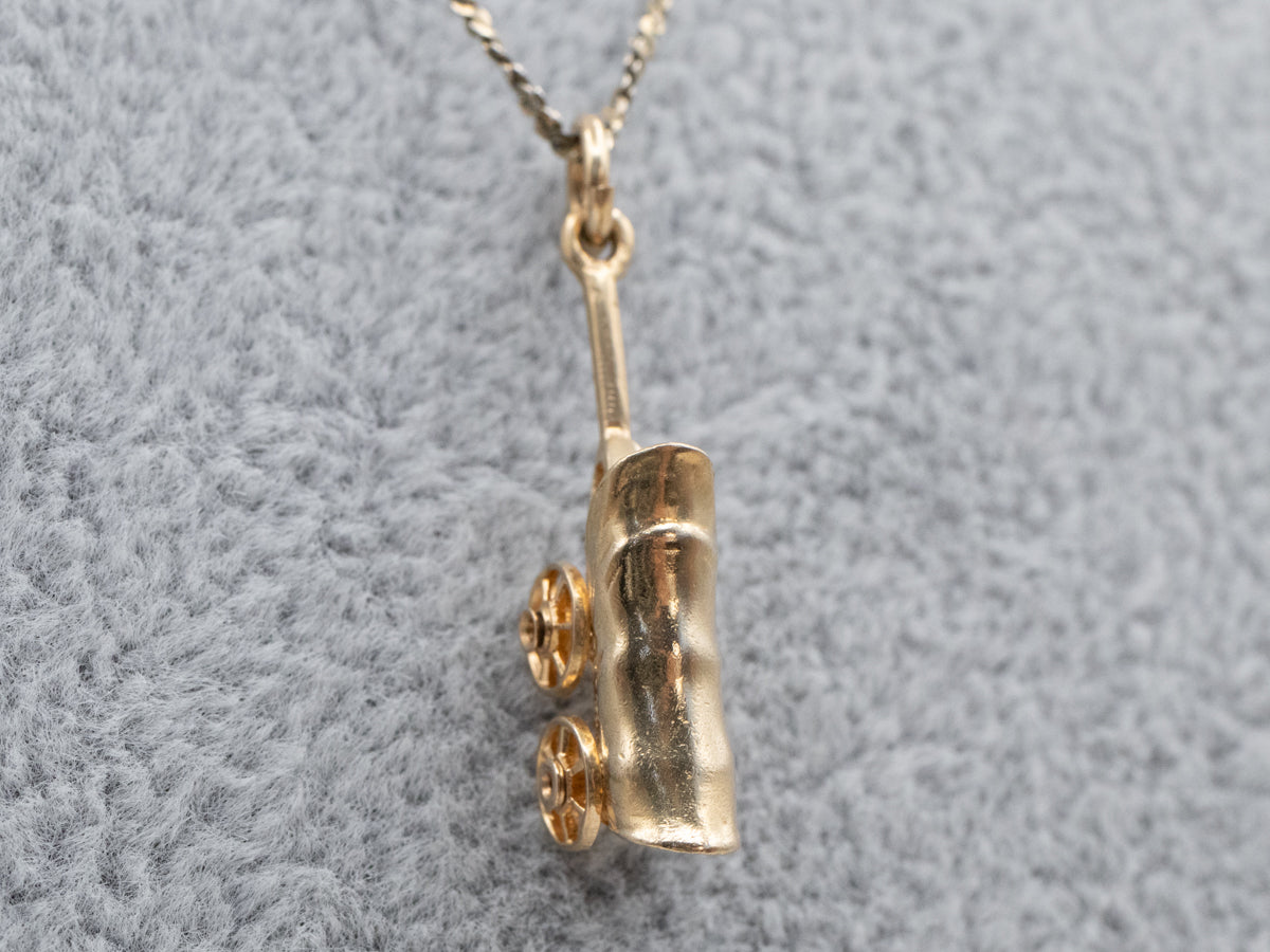 Westward HO! Vintage Covered Wagon Charm