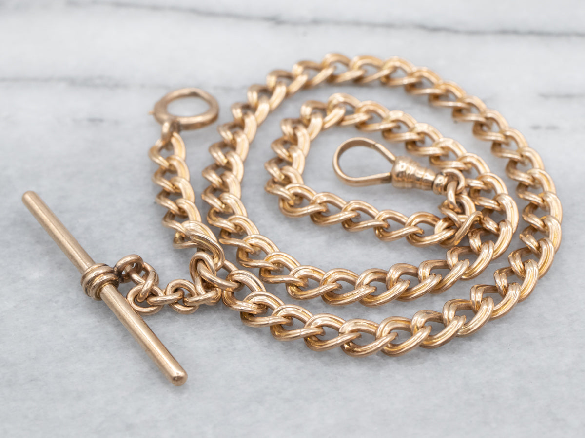 Antique T-Bar Pocket Watch Chain