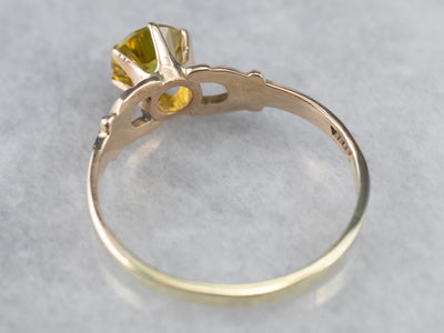 Victorian Mali Garnet Solitaire Ring