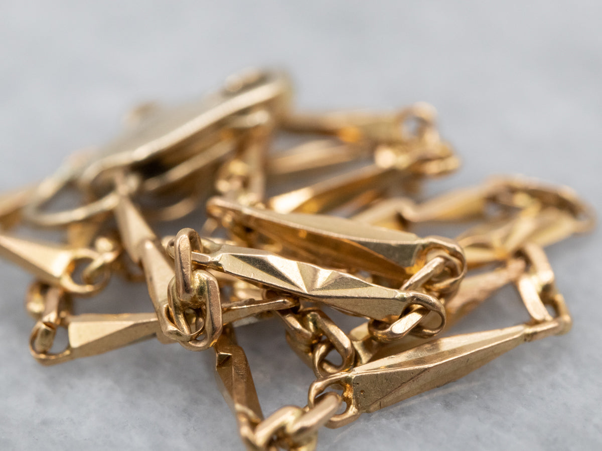 Short Faceted Barleycorn Chain