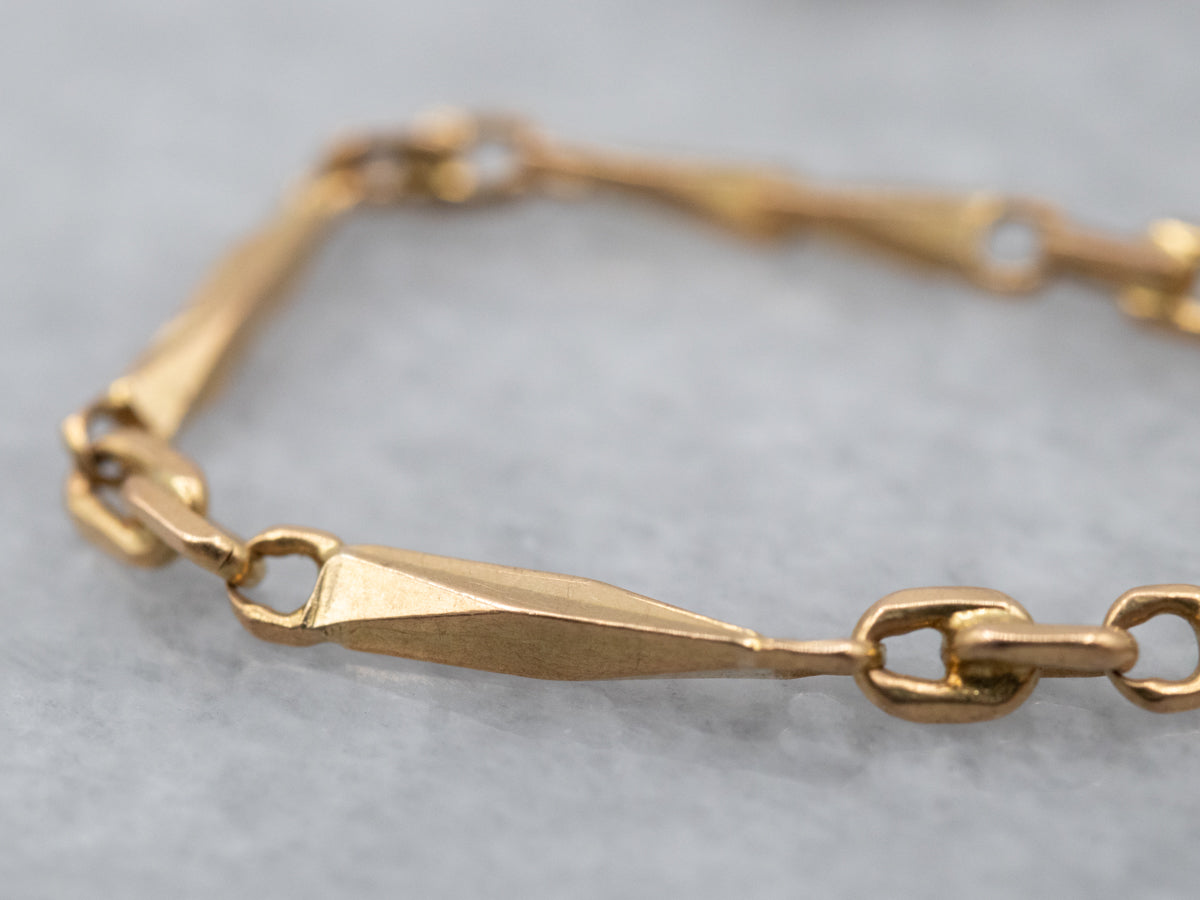 Short Faceted Barleycorn Chain