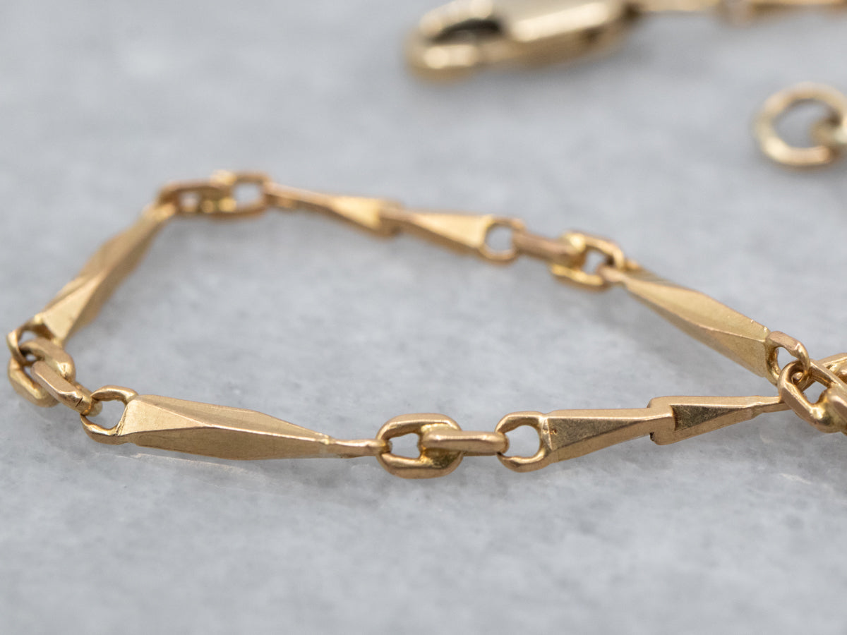 Short Faceted Barleycorn Chain