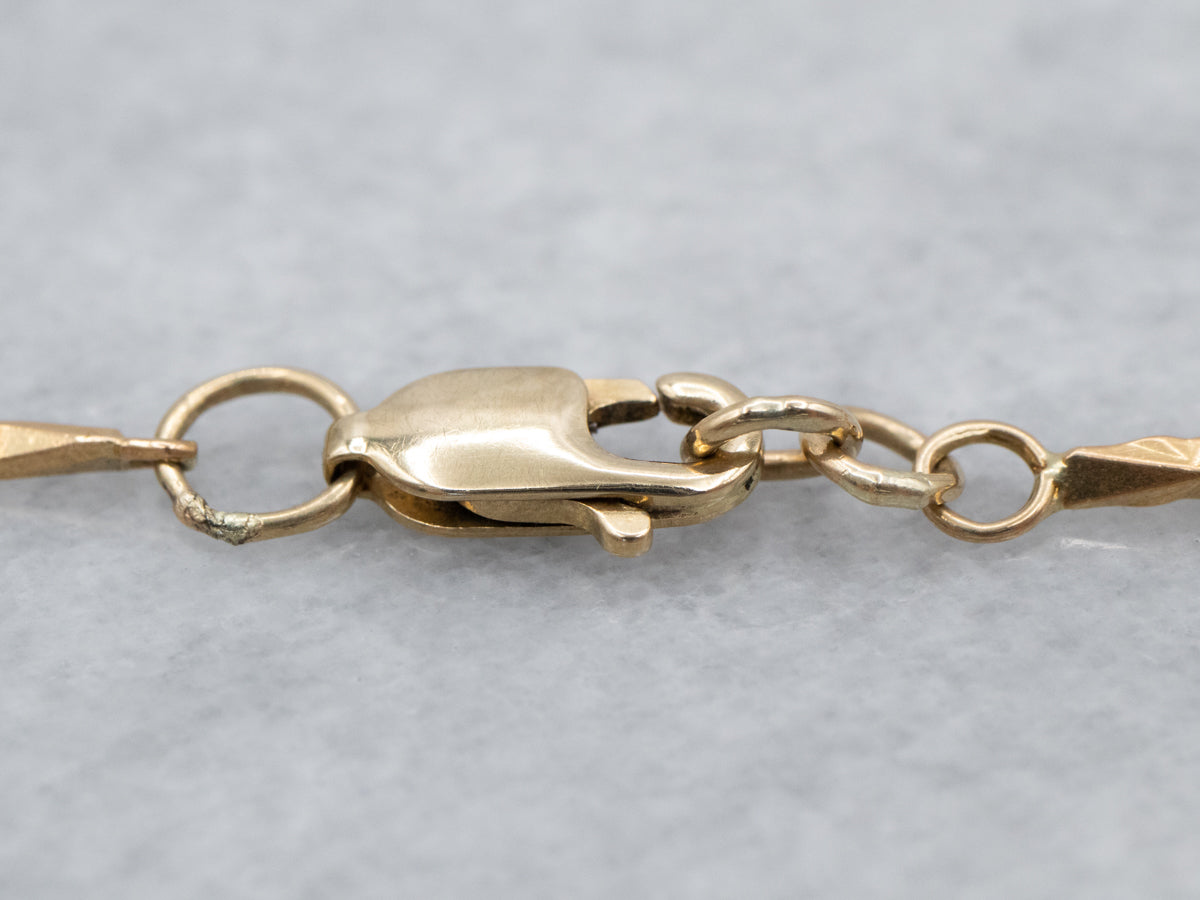 Short Faceted Barleycorn Chain