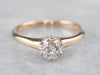 Old European Cut Diamond Solitaire Engagement Ring