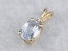 Pale Blue Sapphire and Diamond Pendant