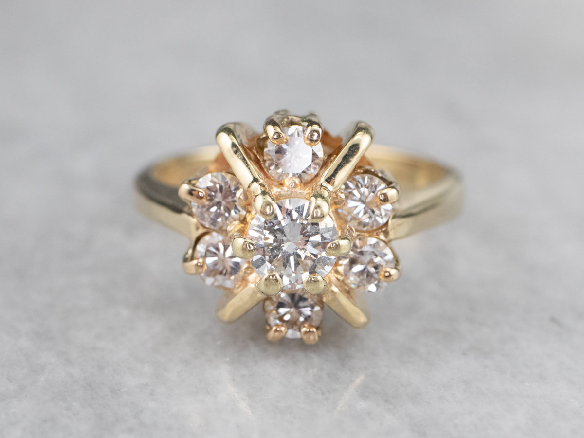 Diamond Flower Cluster Ring – Robinson's Jewelers
