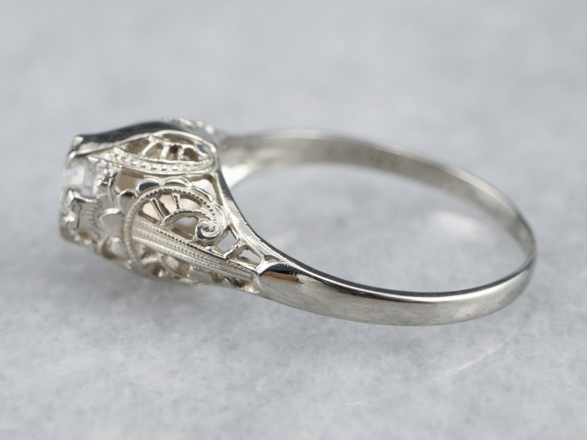 Ostby and Barton Diamond Solitaire Engagement Ring