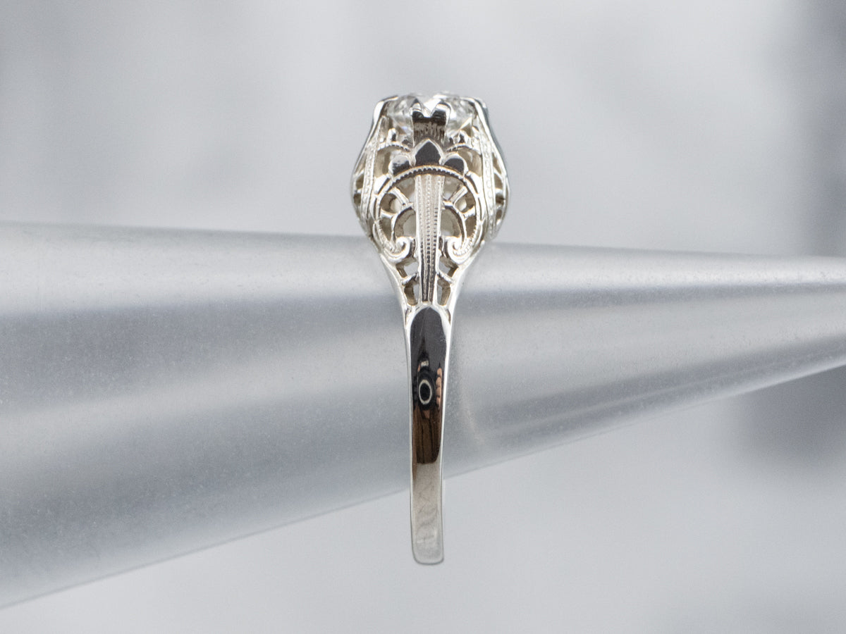 Ostby and Barton Diamond Solitaire Engagement Ring