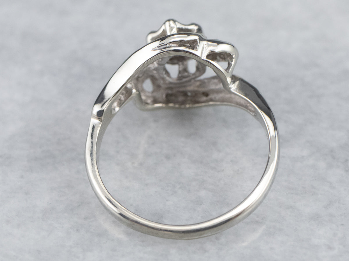 Retro Era Diamond Bypass Ring