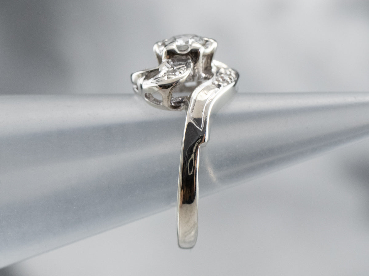 Retro Era Diamond Bypass Ring