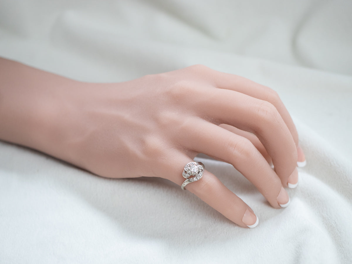 Retro Era Diamond Bypass Ring