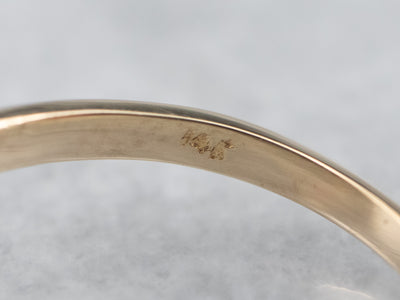 Garnet Gold Solitaire Ring