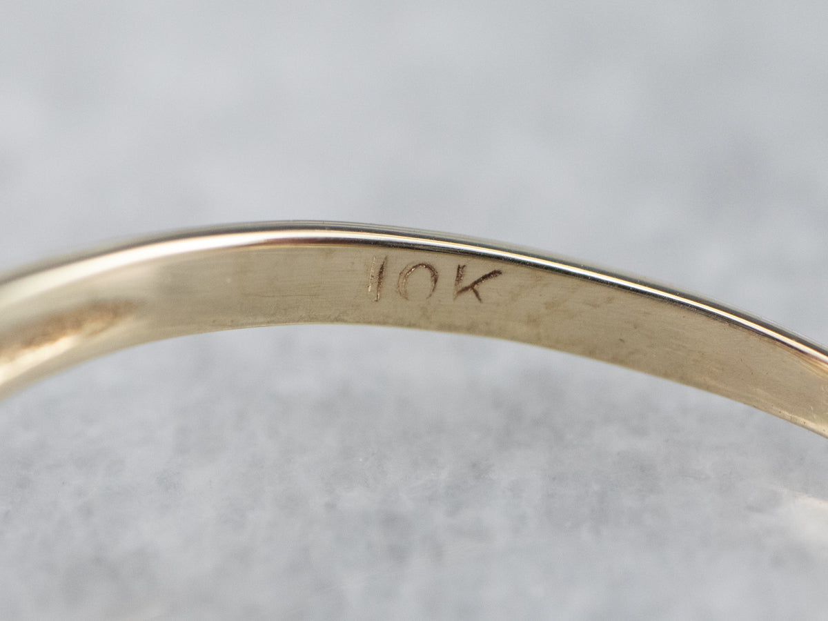 Vintage Diamond Lover's Knot Engagement Ring