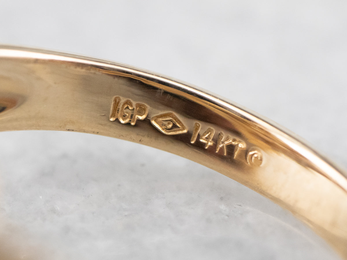 Vintage Gold Diamond Cluster Ring