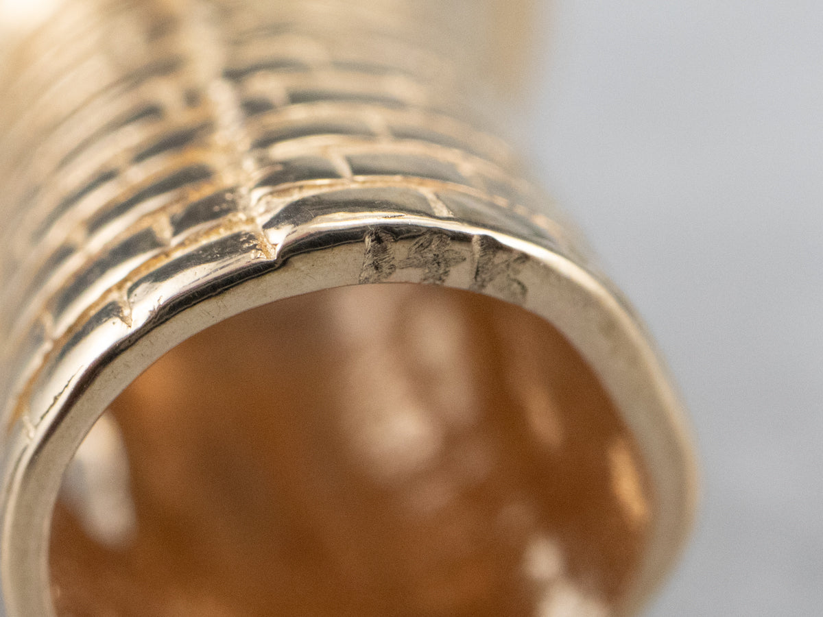 Large 14K Yellow Gold Lighthouse Charm