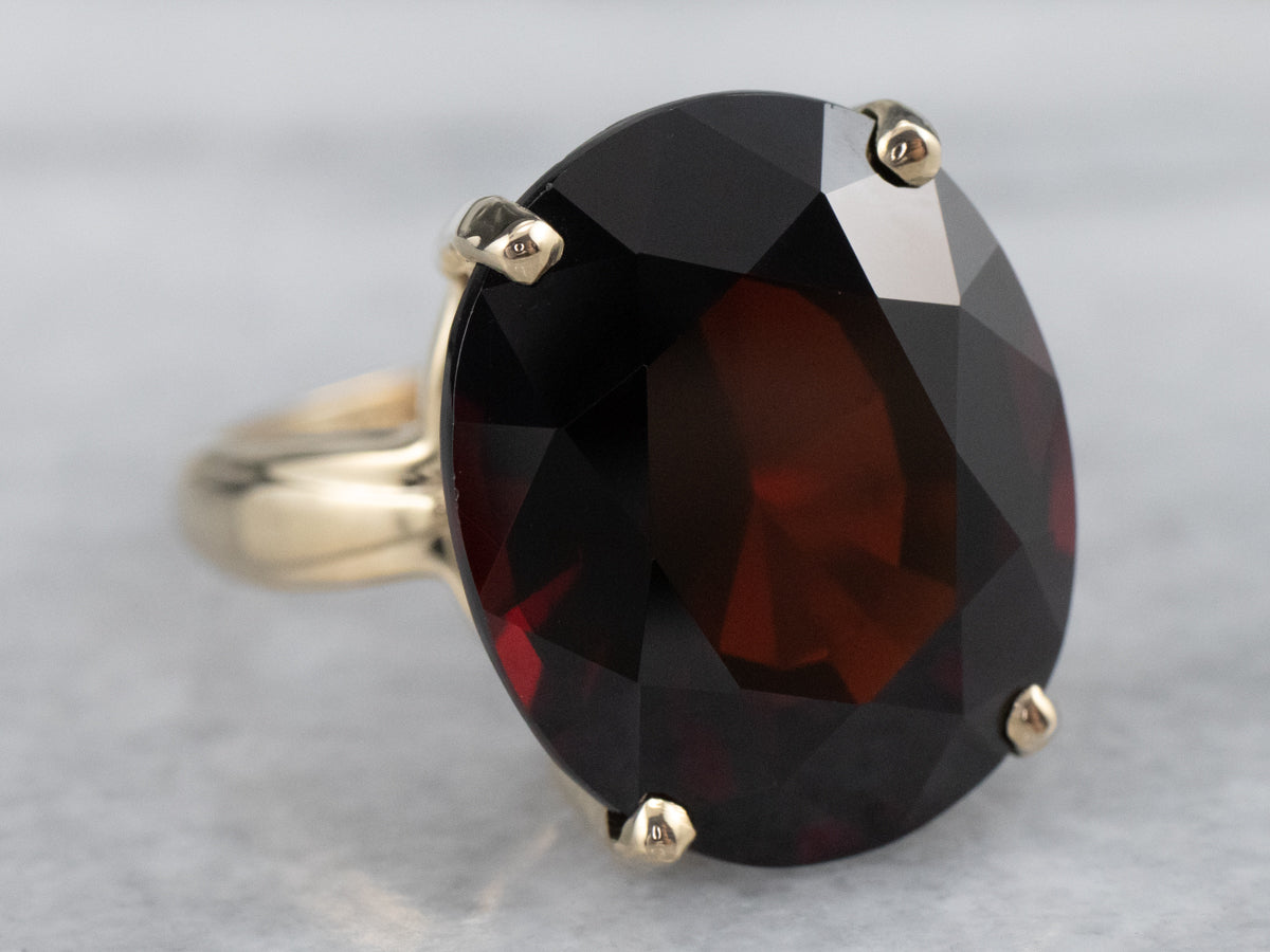 Vintage Gold Garnet Ring