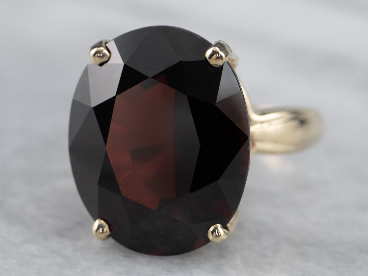 Vintage Gold Garnet Ring