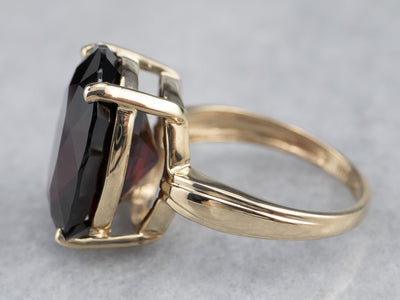 Vintage Gold Garnet Ring