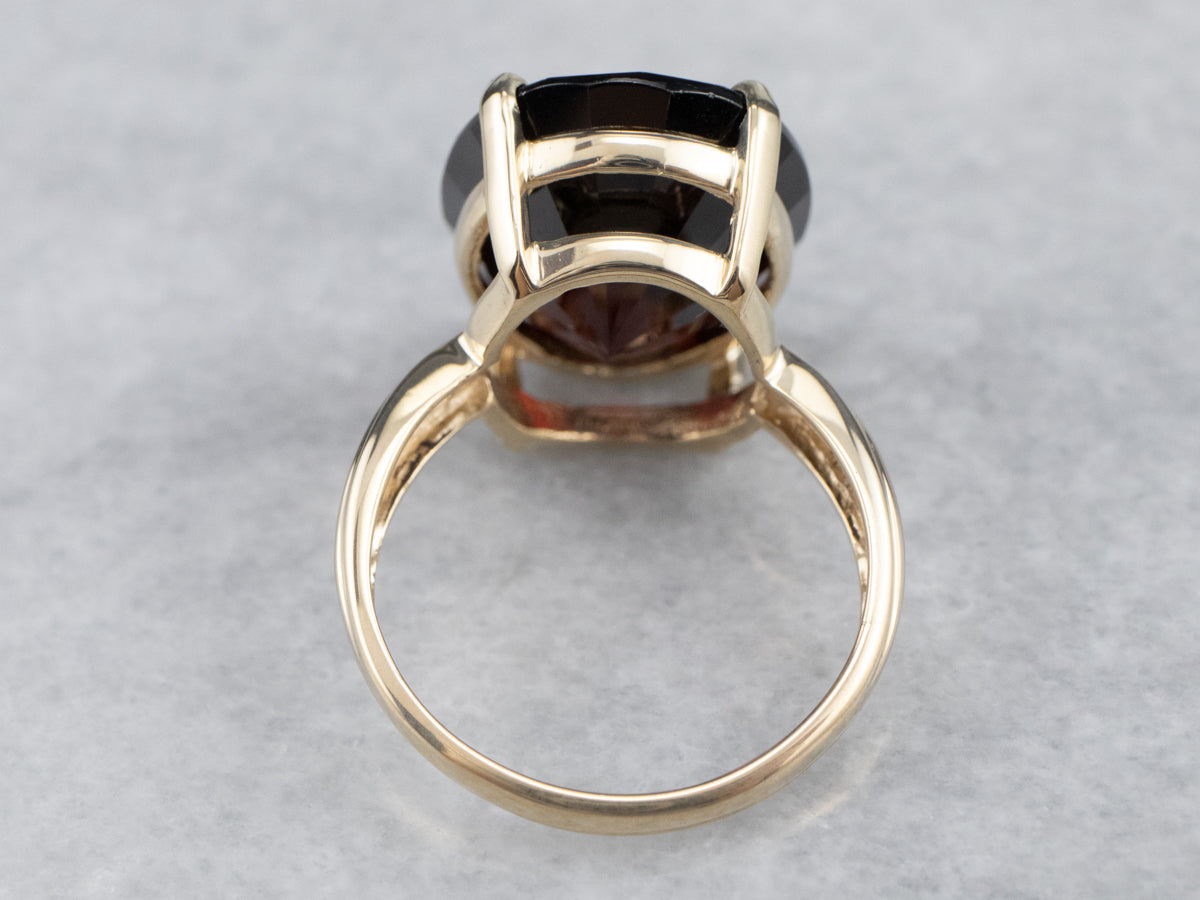 Vintage Gold Garnet Ring