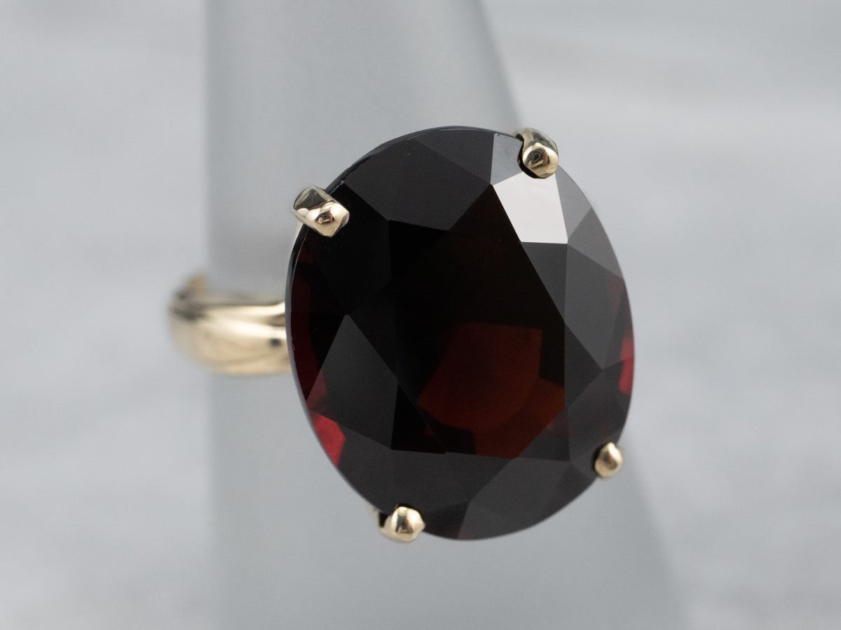 Vintage Gold Garnet Ring