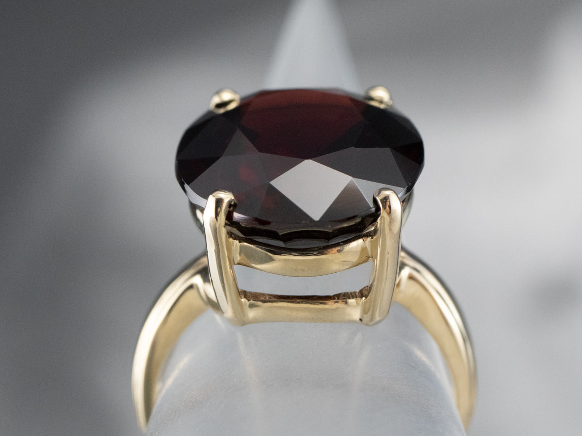 Vintage Gold Garnet Ring