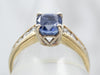 True Azure Ceylon Sapphire and Diamond Ring