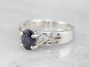 Sterling Silver Iolite Solitaire Ring