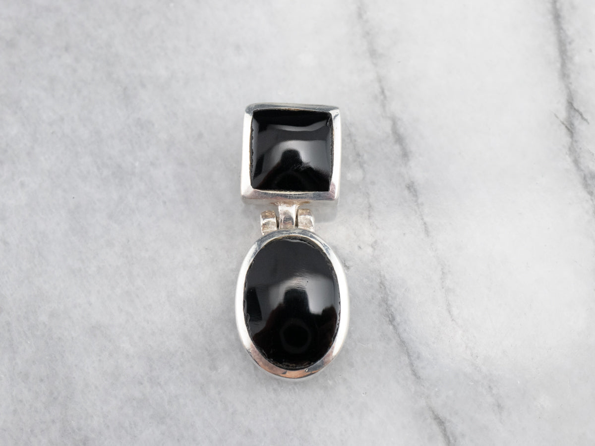 Sterling Silver Black Onyx Pendant