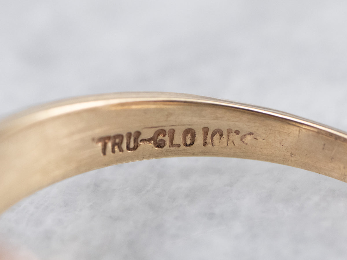 Aquamarine Yellow Gold Solitaire Ring