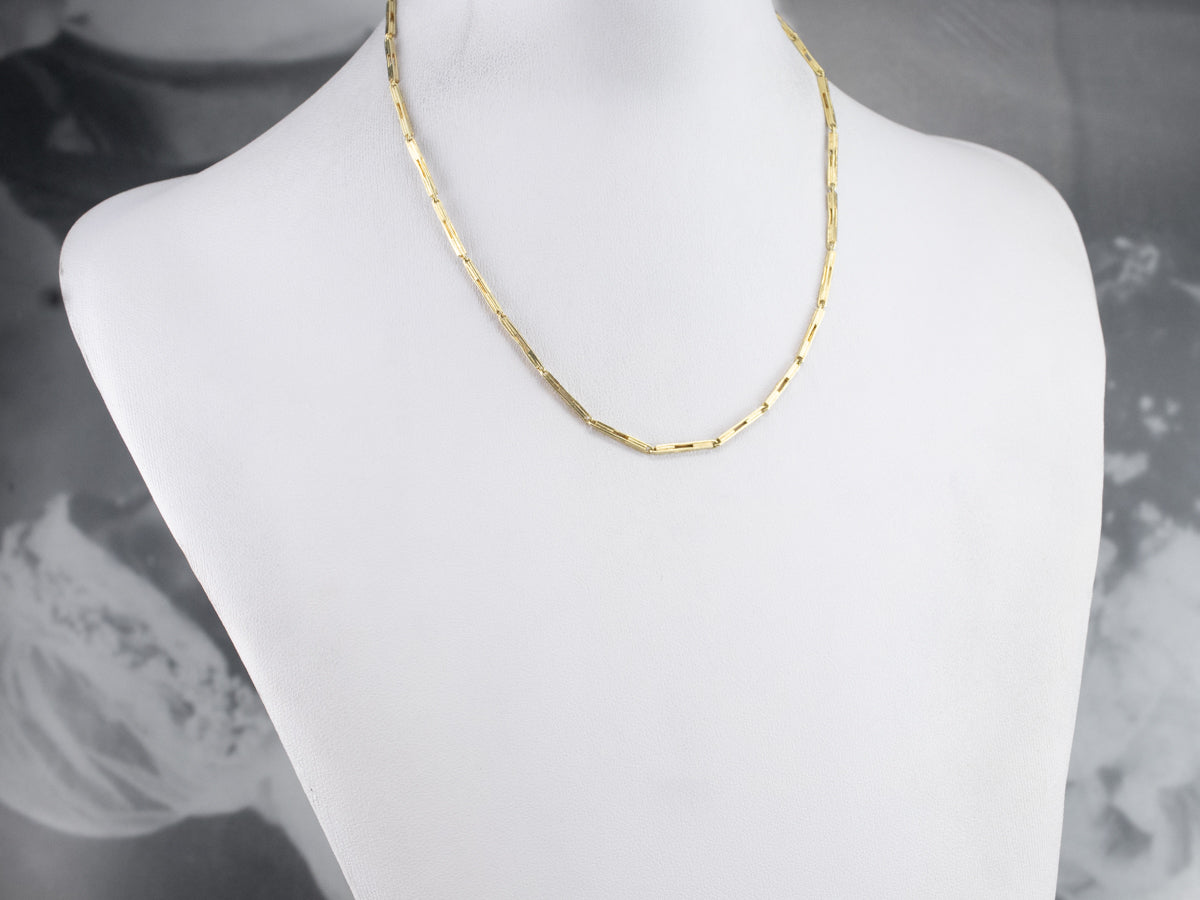 Vintage Bar Link Pocket Watch Chain