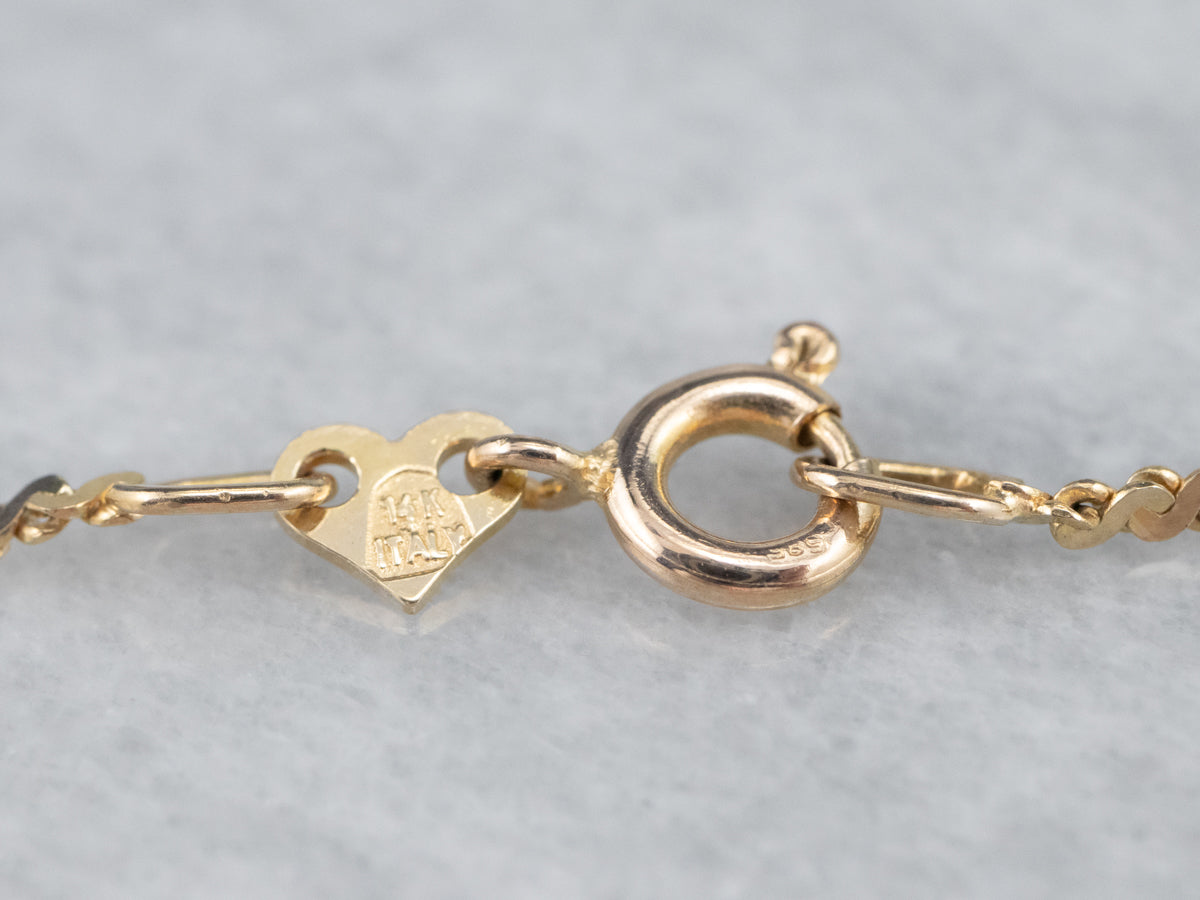 14K Yellow Gold Serpentine Chain